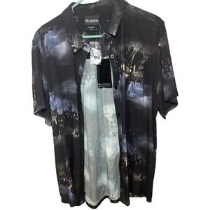 Harry Potter Hogwarts Womens Button Down‎ Shirt- NWT Size Large